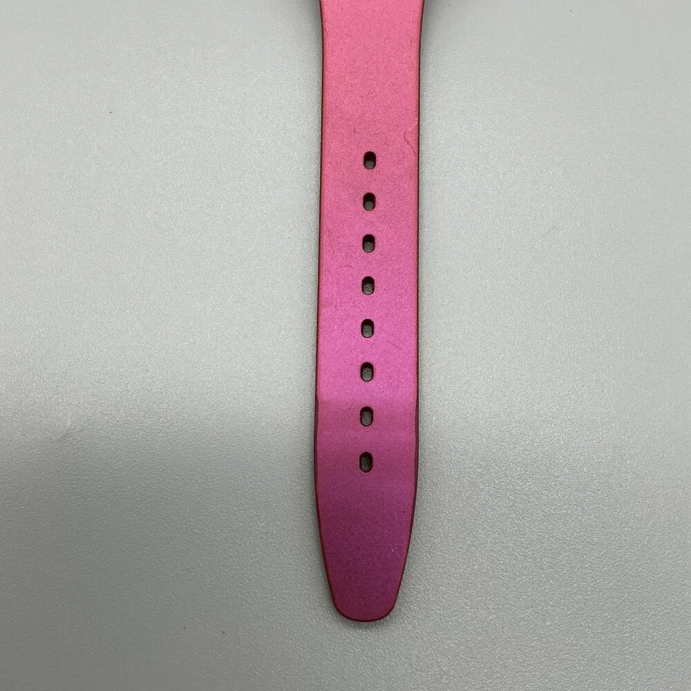 Swatch Sneaky Peaky Womens Watch 34mm Purple Dial Day Date Swiss New Battery
